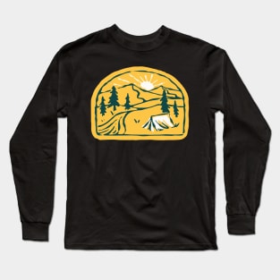 Camp River Hand Drawn Long Sleeve T-Shirt